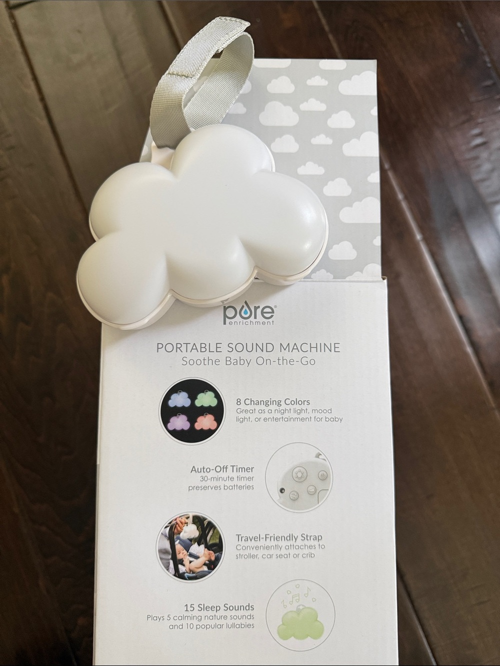 Pure Enrichment Portable Sound Machine - White Cloud